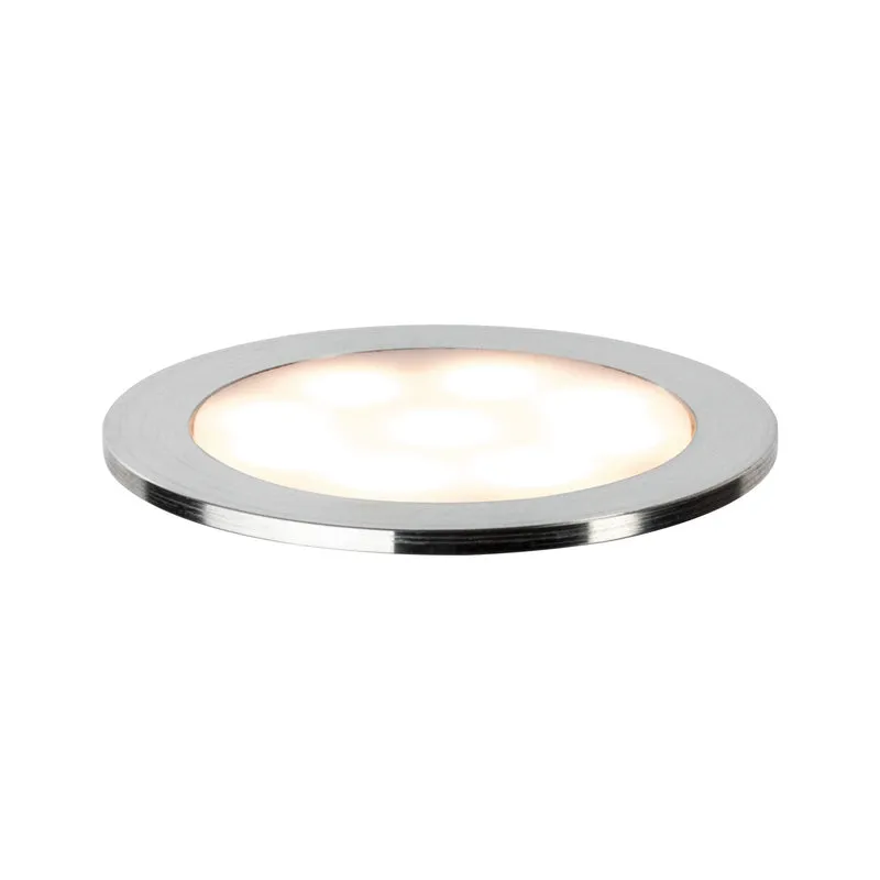 Paulmann Boden EBL Set Allround rd IP67 LED45mm 2700K 3x0,7W 3,6VA 230/12V sat/Kst/Eds