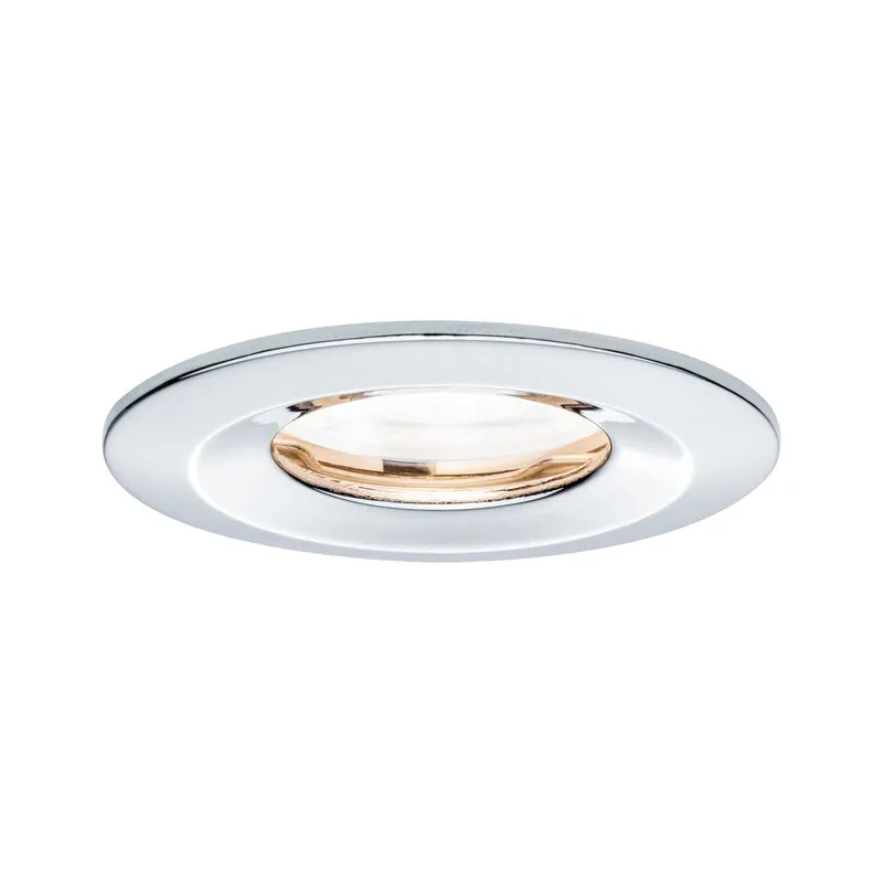 Paulmann Premium EBL Set Nova rund dim LED IP65 1x7W 230V GU10 51mm Chrom/Alu Zink