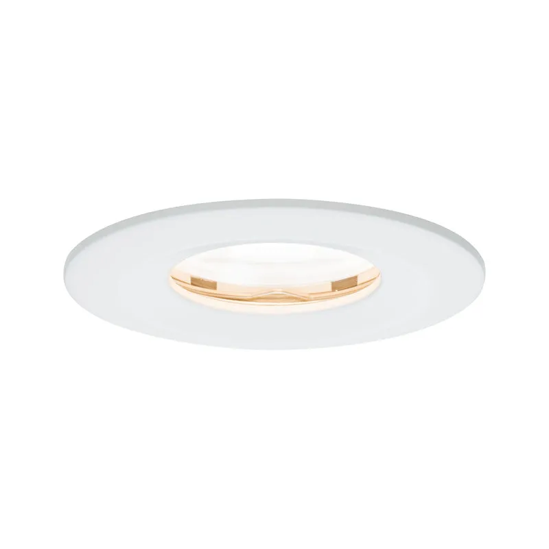 Paulmann Premium EBL Set Nova rund dim LED IP65 1x7W 230V GU10 51mm Weiß matt/Alu Zink