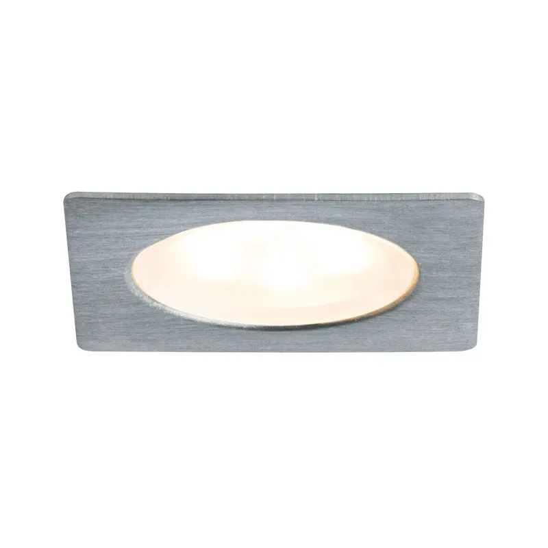 Paulmann Möbel EBL Set Mini eckig LED 5x0,4W 2700K 3,6VA 230/12V35x35mm Eisen geb/Met