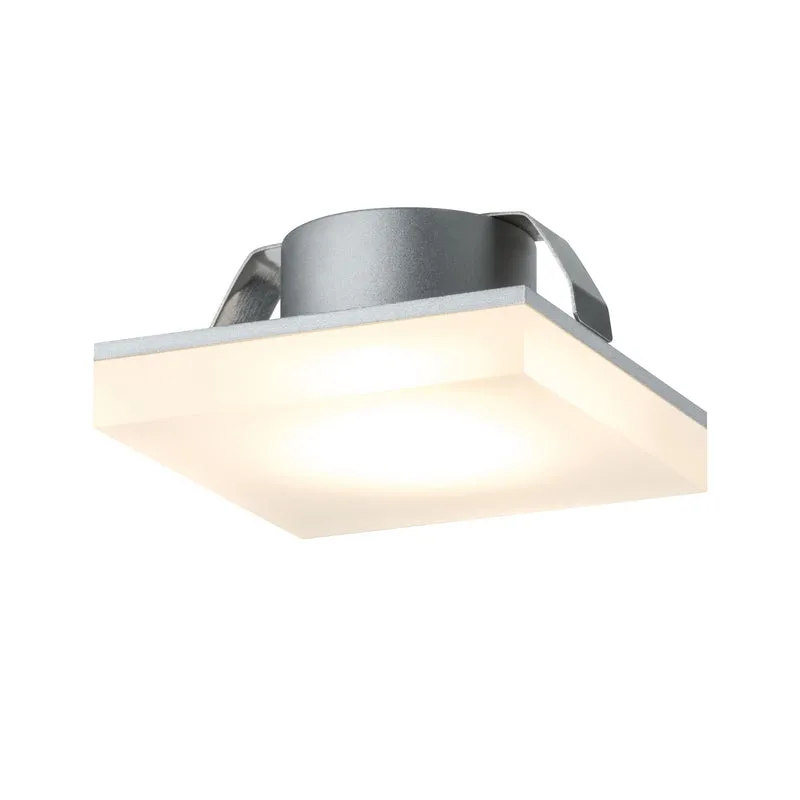 Paulmann Möbel EBL Set Fleecy LED eckig 3x1,3W 2700K 3,6VA 230/12V 50x50mm Satin/ Acryl
