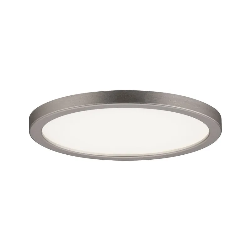 Paulmann EBL Set Panel Areo rund IP23 LED 1x8W 3000K 230V 120mm Nickel matt/Kunststoff