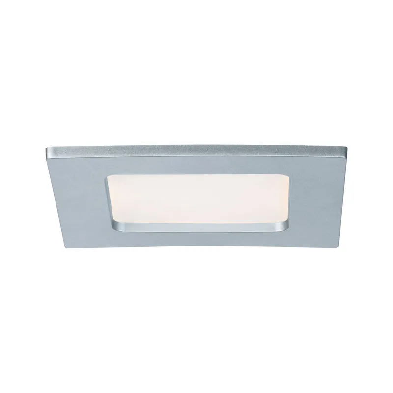 Paulmann Quality EBL Set Panel eckig LED 1x6W 2700K 230V 115x115mm Chr m/Kunststoff