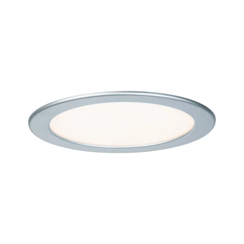 Paulmann Quality EBL Set Panel rund LED 1x18W 2700K 230V 220mm Chrom matt/Kunststoff