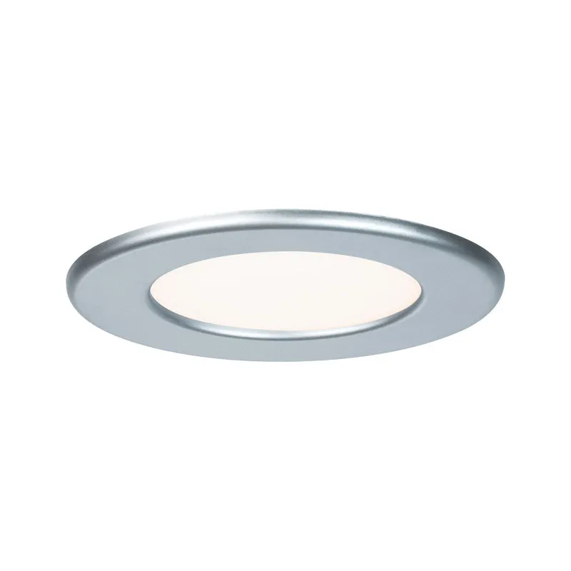 Paulmann Quality EBL Set Panel rund LED 1x6W 2700K 230V 115mm Chrom matt/Kunststoff