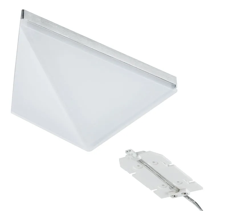 Paulmann Möbel ABL Set Kite dreieckig LED 1x6,2W 8VA 230/12V 149x143mm Alu gebürstet/Alu