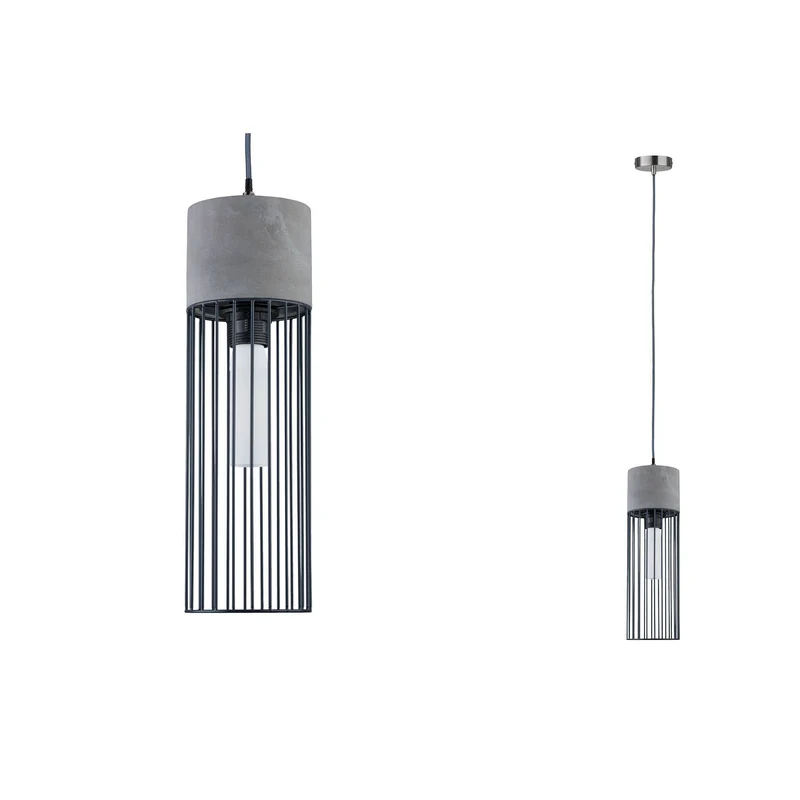 Paulmann Neordic Henja Pendelleuchte max.1x20W E27 Grau/Eisen geb. 230V Beton/Metall