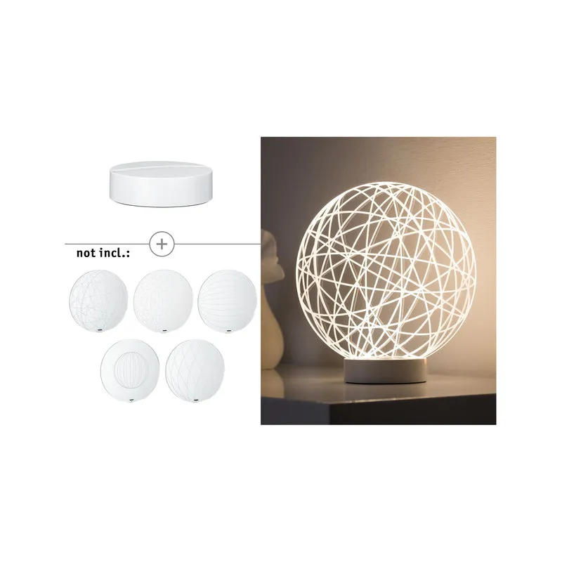 Paulmann 3D Tischleuchte Basic LED 1x3W Weiß ,matt 230 V Alu