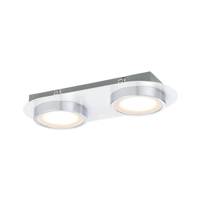 Paulmann WallCeiling Liao LED 1x9,4W Weiß matt Chrom 230V Metall