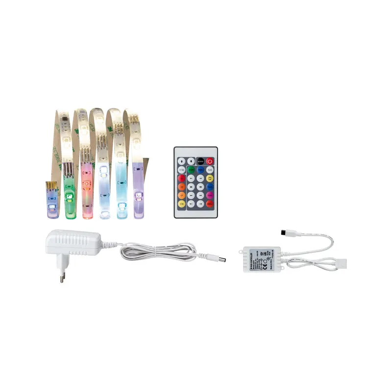Paulmann Function Digital LED Strip Set 1,5m RGB+W 5,5W 230/12V 24VA Weiß Kunststoff