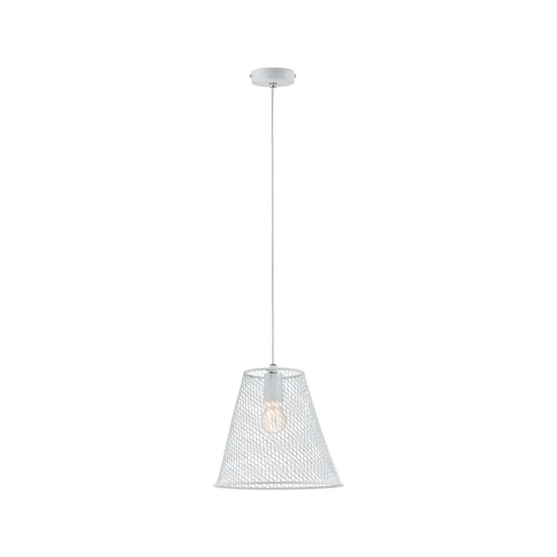 Paulmann Calma Pendelleuchte IP44 max 20W E27 Weiß 230V Metall