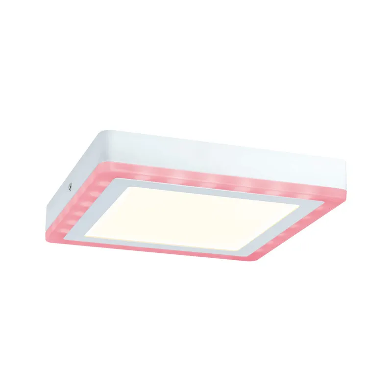 Paulmann WallCeiling Sol RGB LED-Panel 9,4W+4,6W 245x245mm Weiß 230V Alu