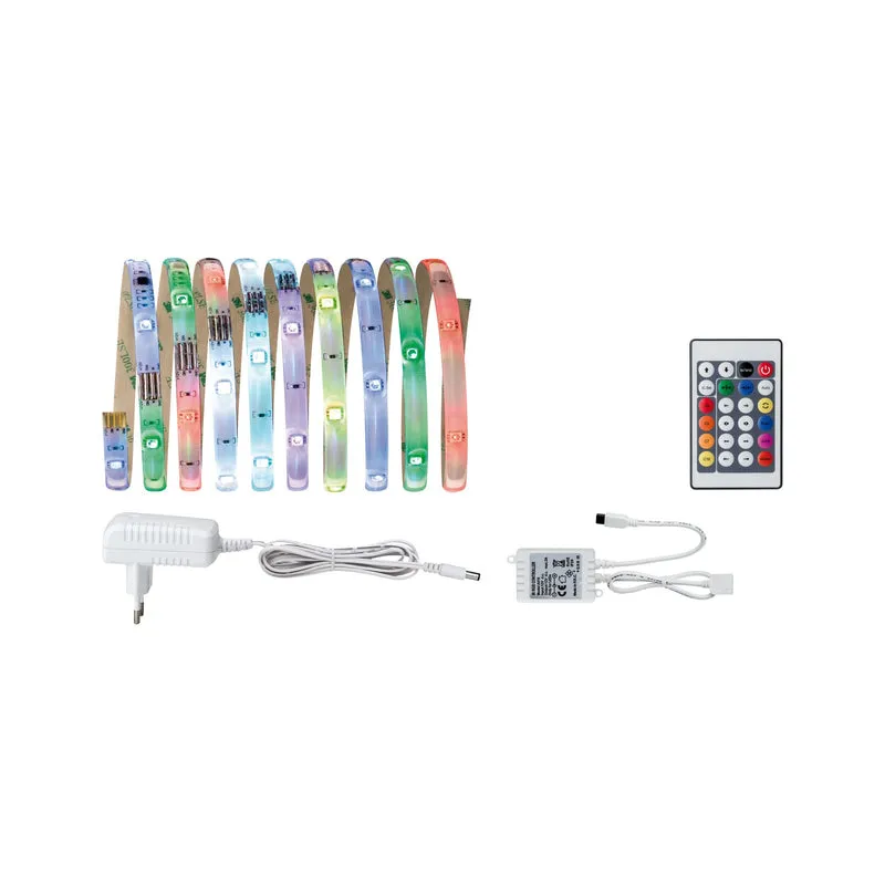 Paulmann Function Digital LED Strip Set 3m RGB 9,6W 230/12V 18VA Weiß Kunststoff