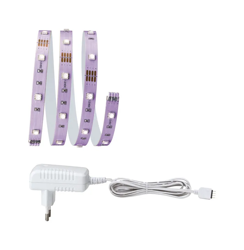 Paulmann Function BlackLight LED Strip Set 1m 6W 230/12V DC Weiß Kunststoff