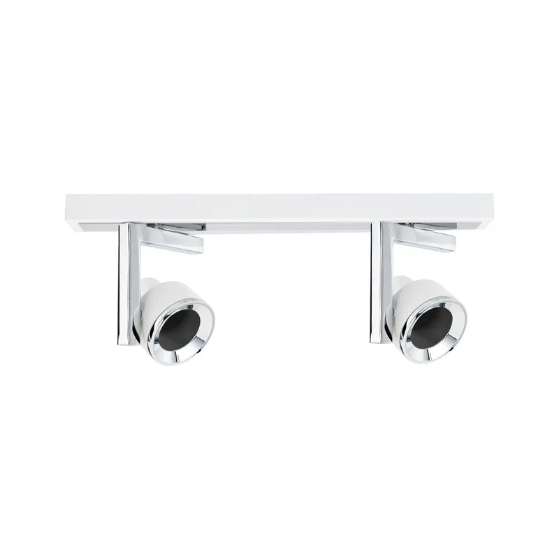 Paulmann Spotlight Turn max 2x10W GU10 Weiß/Chrom 230V Metall/Kusnststoff