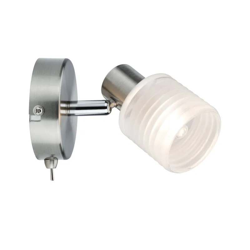 Paulmann Spotlight Helix 1x2,2W G9 Nickel gebürstet 230V Metall/Glas
