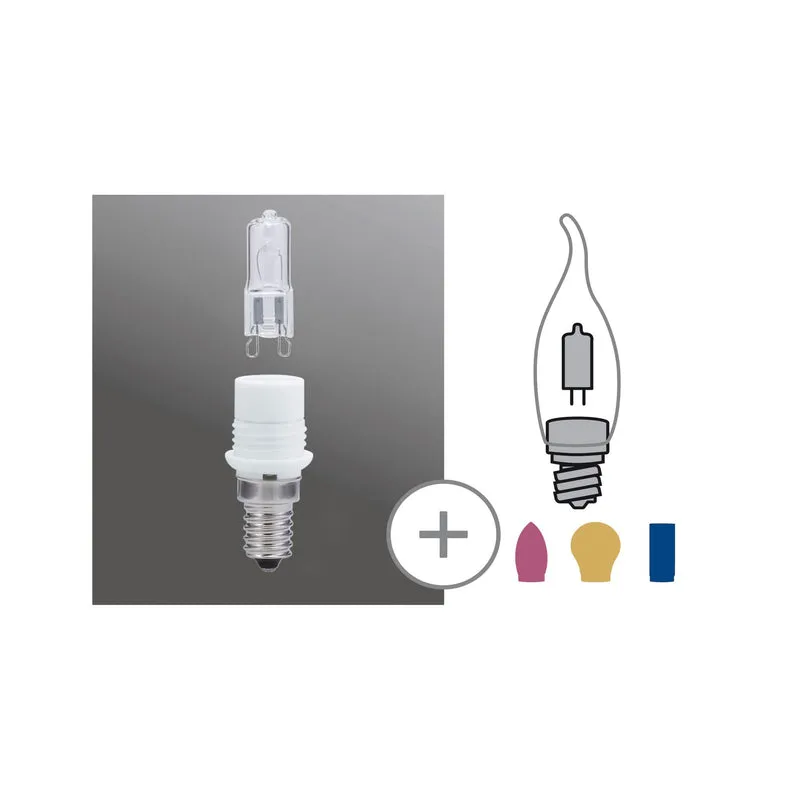 Paulmann Sockelset E14mit 42W G9 Klar Minihalogen
