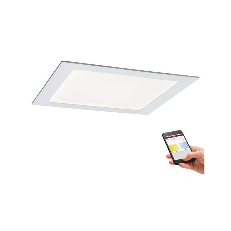 Paulmann Premium EBL Set SmartPanel tunW eckig LE 1x13,5W 15VA 230V/350mA 220x220mm Weiß m