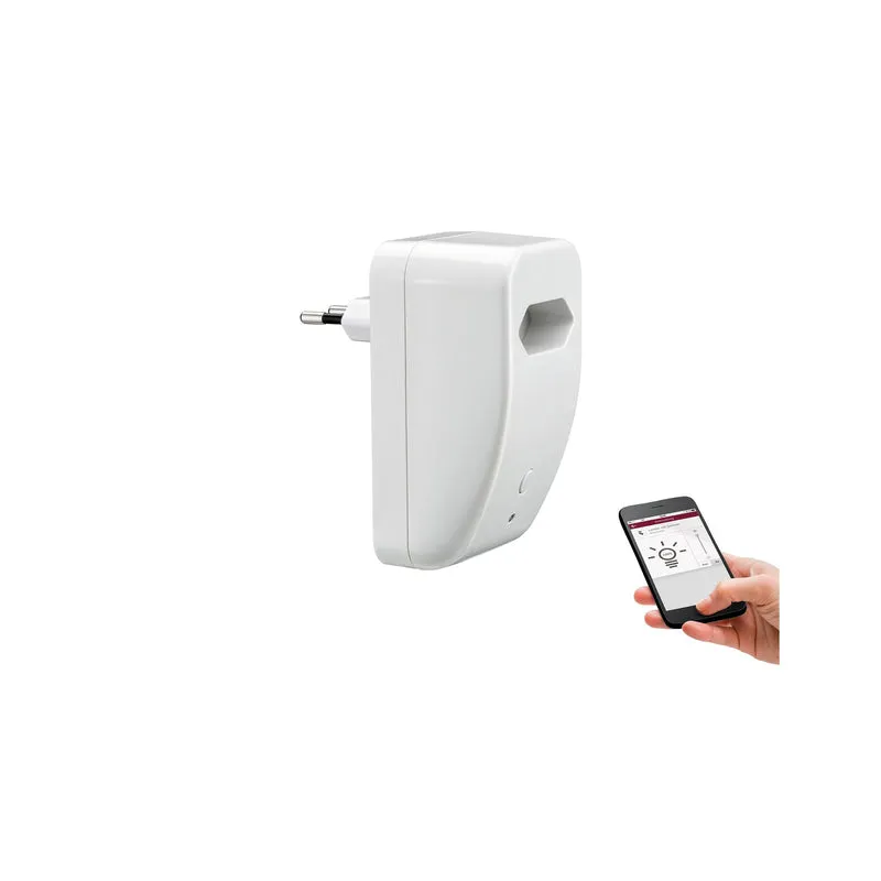 Paulmann SmartHome BLE EuroPlug Schalt/Dimm ZW-Stecker max. 300W 230V AC Weiß Kst