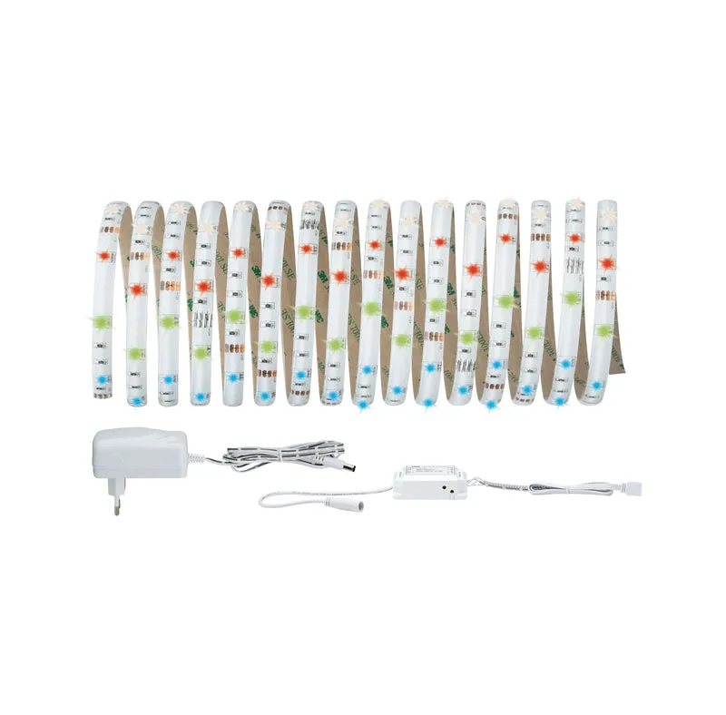 Paulmann SmartHome BLE Flaex LED Strip Set 5m RGB 18W 230/12V Weiß Kst