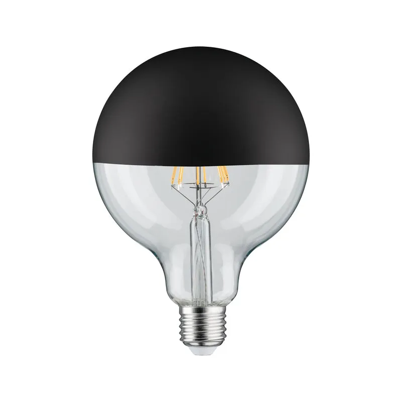 Paulmann LED Globe 125 5W E27 230V Kopfspiegel Schwarz matt 2700K dimmbar
