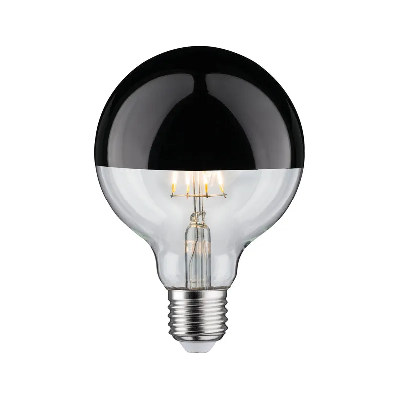 Paulmann LED Globe 95 5W E27 230V Kopfspiegel Schwarzchrom 2700K dimmbar