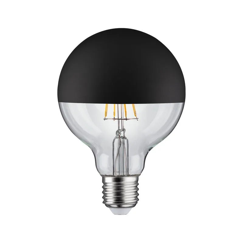 Paulmann LED Globe 95 5W E27 230V Kopfspiegel Schwarz matt 2700K dimmbar