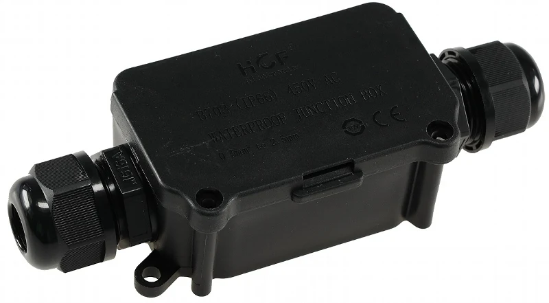 Kabelverbinder, 2 Anschlüsse, IP66 12V bis 230V, wasserdicht