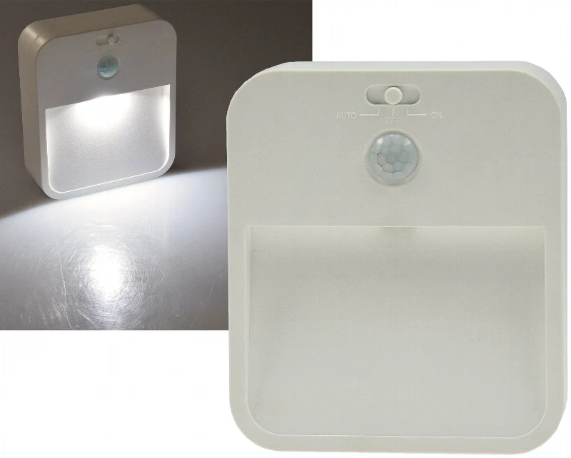LED Treppenlicht mit Bewegungsmelder Batteriebetrieb, 3x AA, neutralweiß