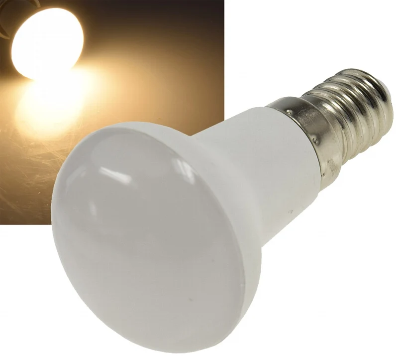 LED Reflektorstrahler R39 E14 3W 240 Lumen, 230V, 120°, 3000K warmweiß