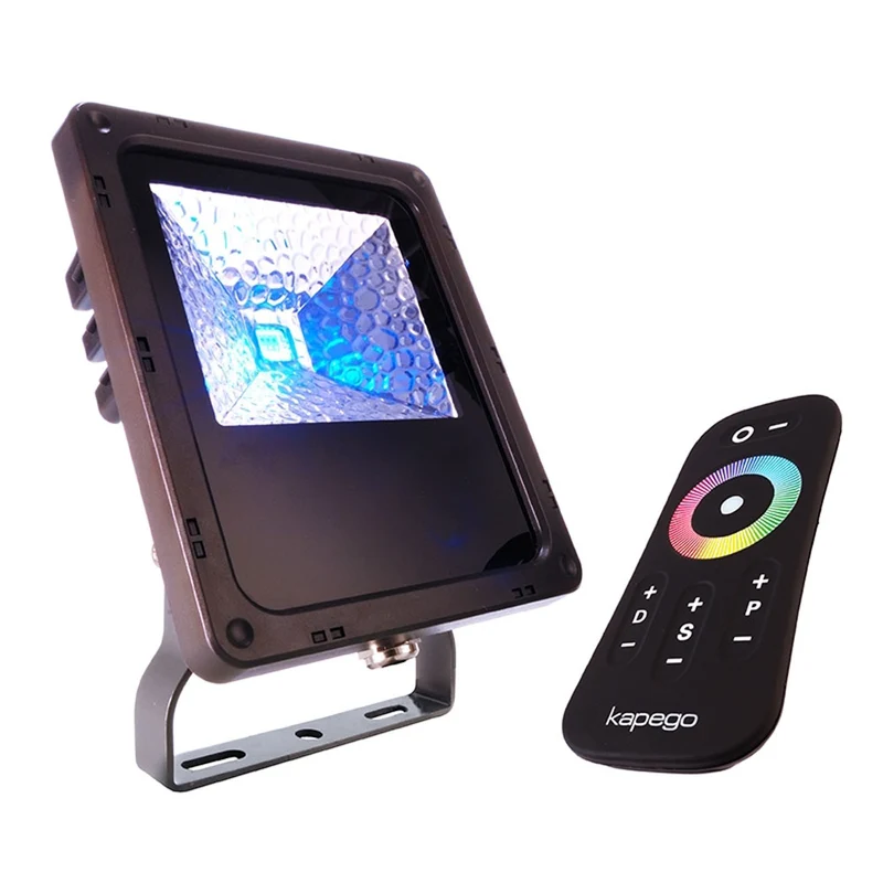 Deko-Light Strahler, Scheinwerfer, Flächenstrahler, Flutlichtstrahler Flood RF II -10 RGB anthrazit 10W IP65