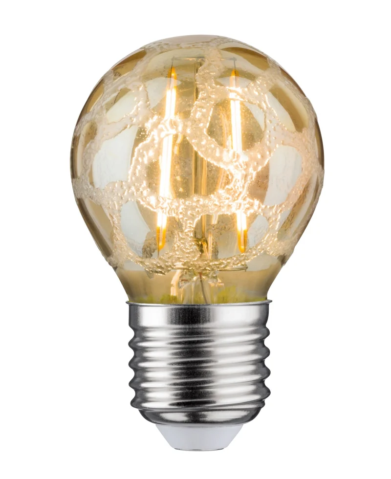 Paulmann LED Tropfen 2,5W E27 230V Krokoeis Gold 2500K