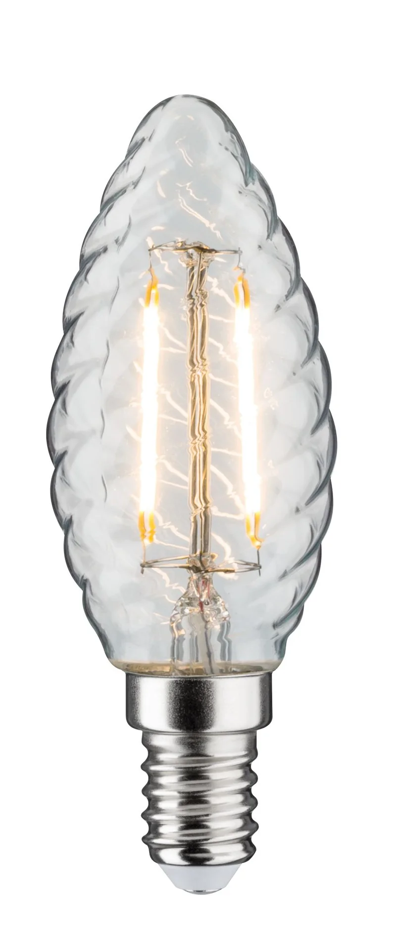 Paulmann LED Kerze gedreht 2,5W E14 230V Klar 2700K