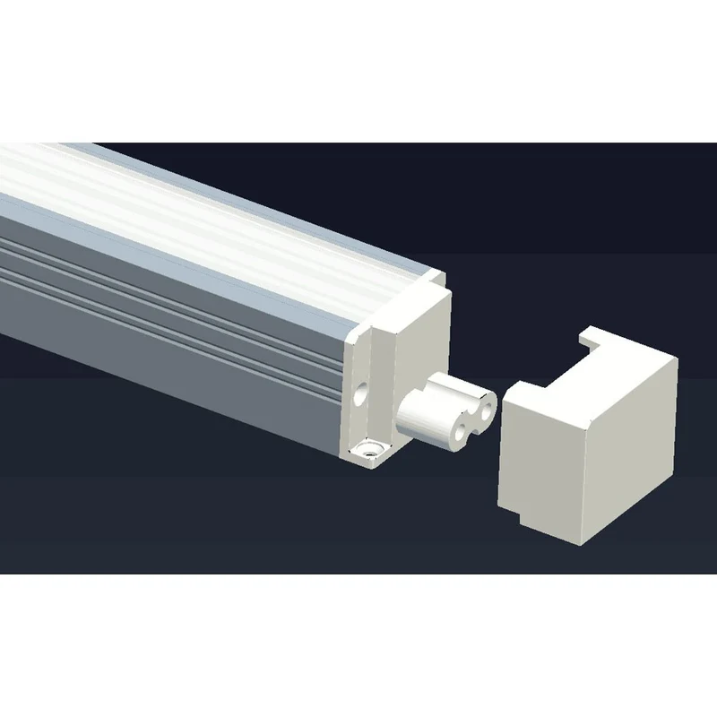 Deko-Light Endkappe für Unterbauleuchte Viereck Form Weiß