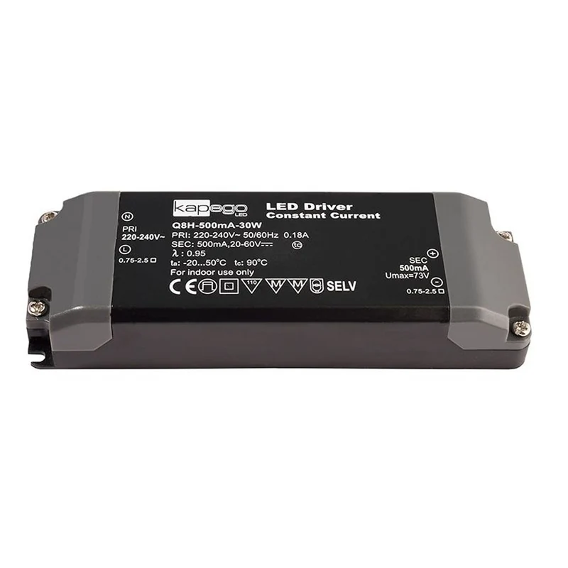 Deko-Light Q8H-500mA/30W Schwarz