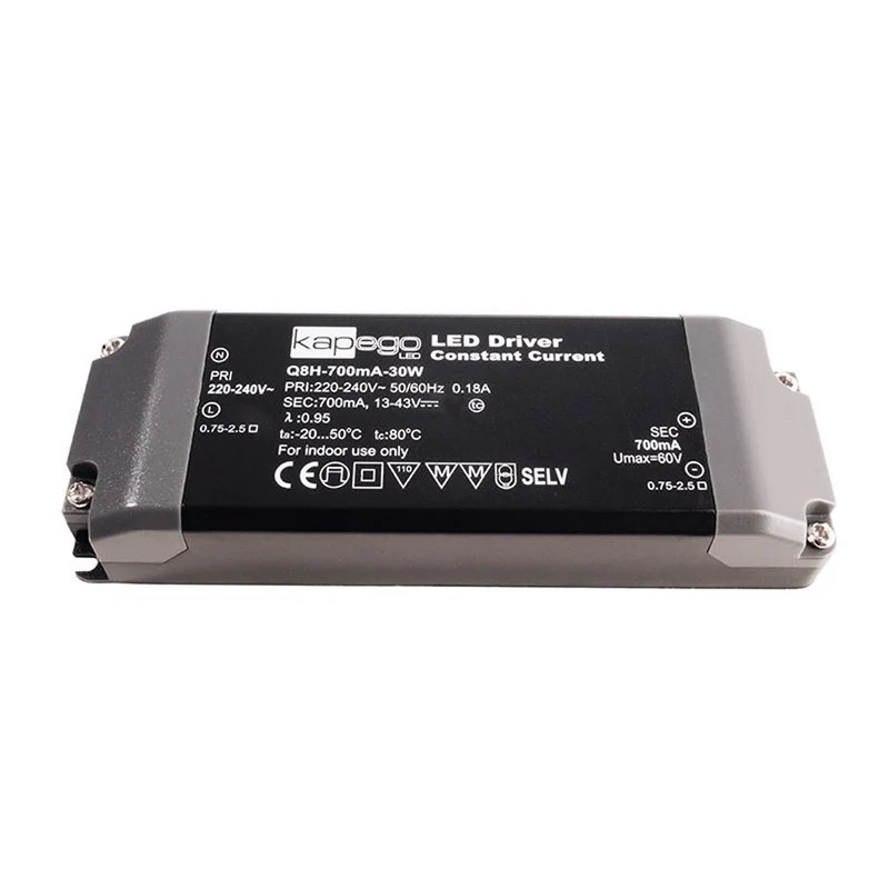 Deko-Light Q8H-700mA/30W Schwarz