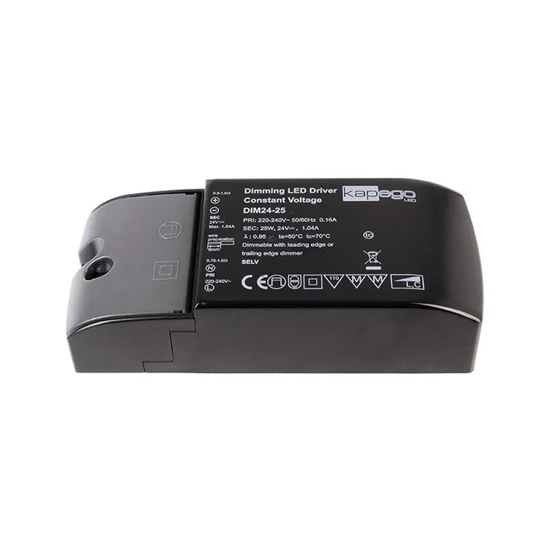Deko-Light LED-Betriebsgeraet Kapego CV Power Supply 24V 25W dimm sw