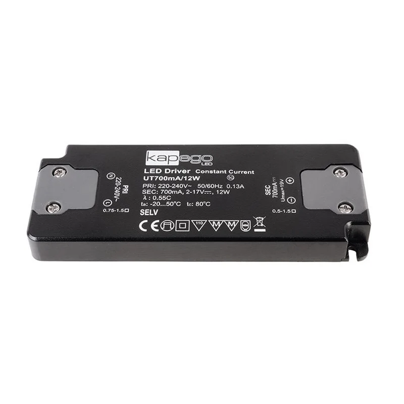 Deko-Light Flat Power Supply 700mA 12W Schwarz