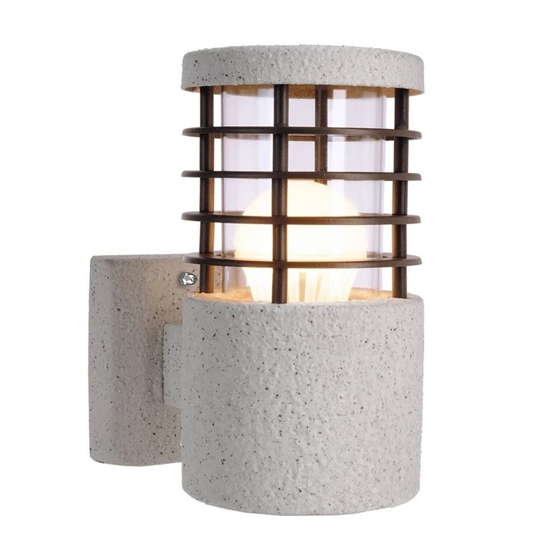 Deko-Light Wandleuchte Merak Edelstahl Granitoptik