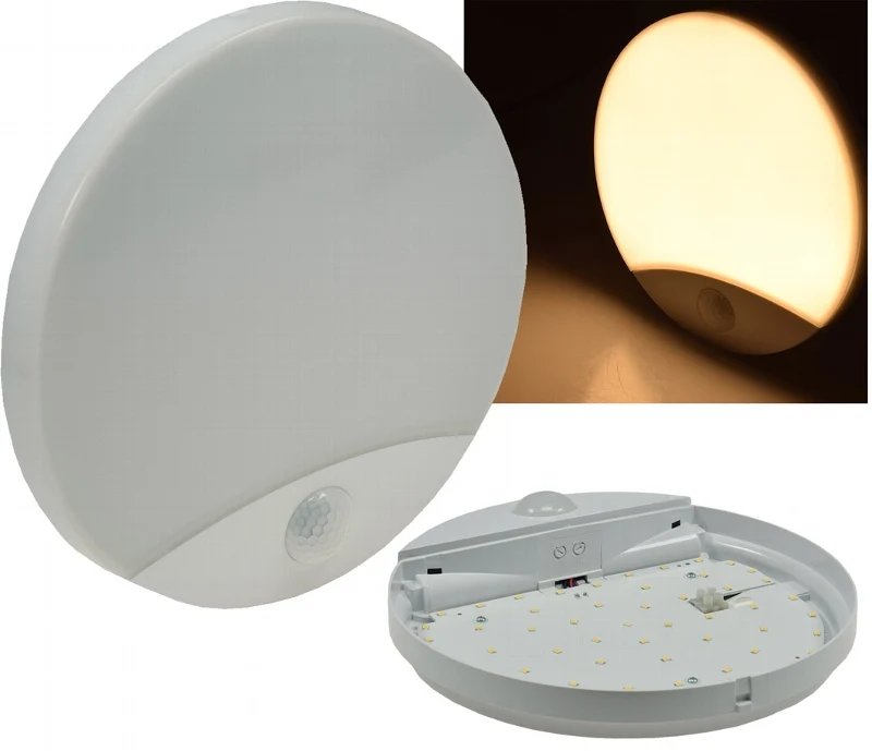 LED Wandleuchte "RAMINHO" 10W, 910lm, 3000K, PIR-Bewegungsmelder