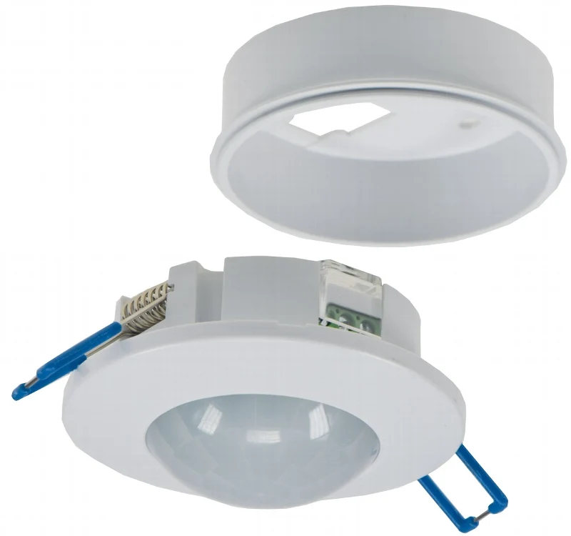 Decken-Einbau-Bewegungsmelder 360° FLAT LED geeignet, 8m Detektion, weiß,80x30mm