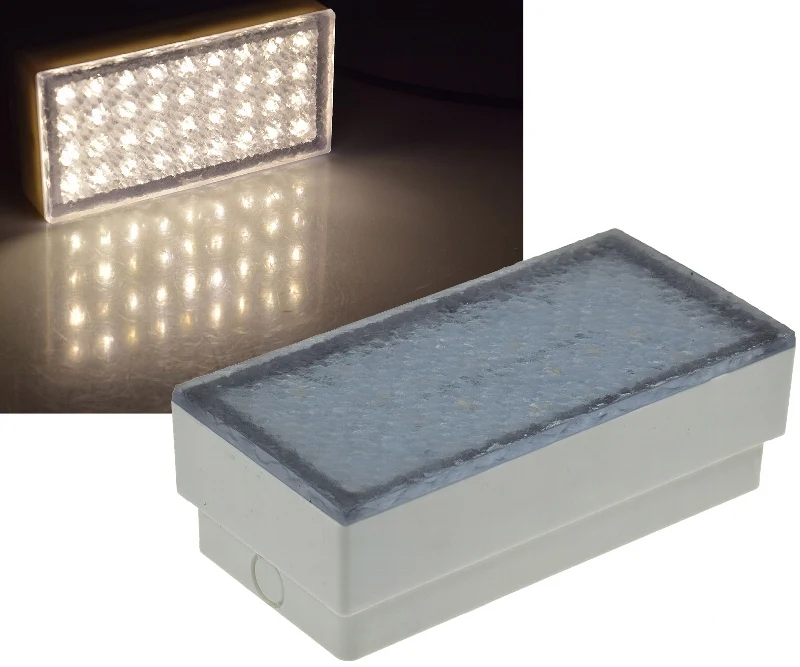 LED Pflasterstein "BRIKX 20" warmweiß 20x10x7cm, 180lm, IP67, 230V
