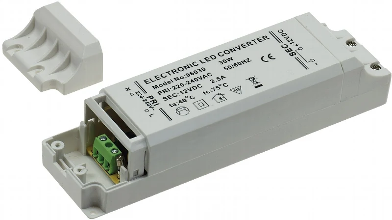 LED-Trafo "CT-30-V2", 1-30W 230V~ auf 12V=, eckig