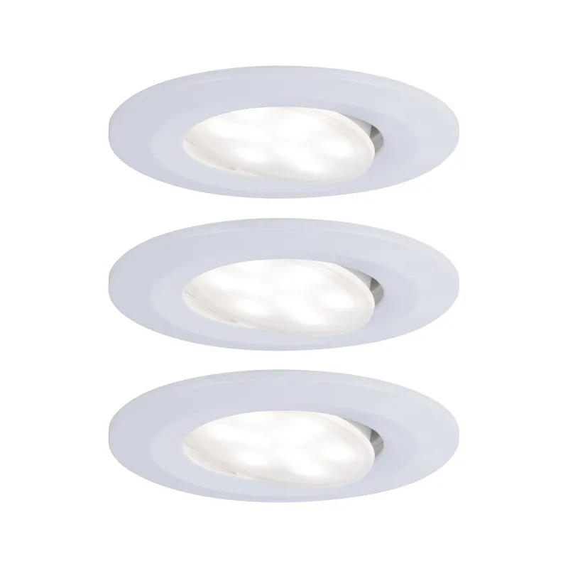 Paulmann Einbauleuchte LED Calla rund 3x5,2W Weiß matt schwenkbar 4000K