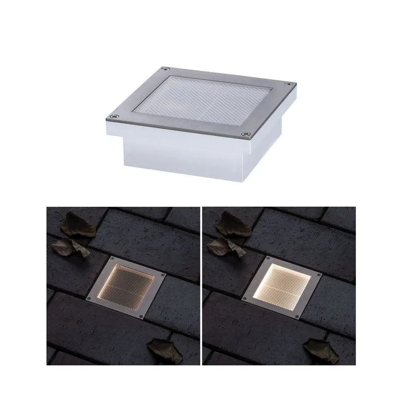 Paulmann Solar LED Bodeneinbauleuchte Aron 10x10 cm 12lm mit Bewegungsmelder