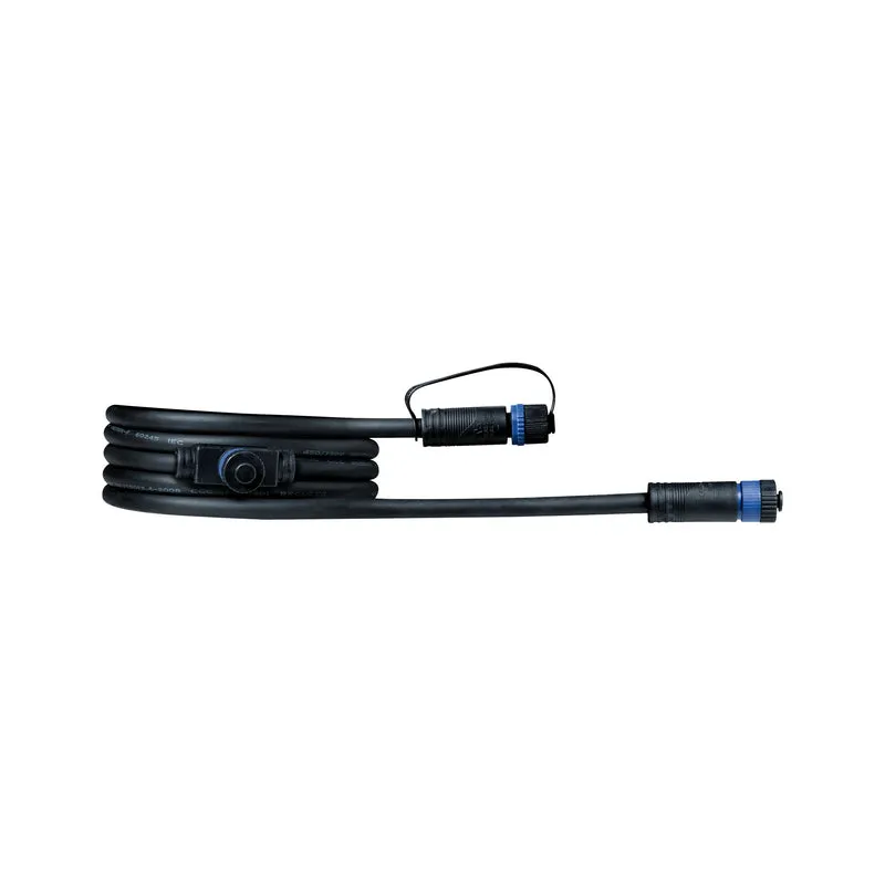 Paulmann Outdoor Plug & Shine Cable IP68 2m 1 in-2 out 2x1,5mm² Schwarz Kunststoff