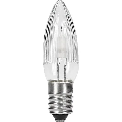 3x LED-Topkerze halb geriffelt E10 8-55V 0,1-0,5W