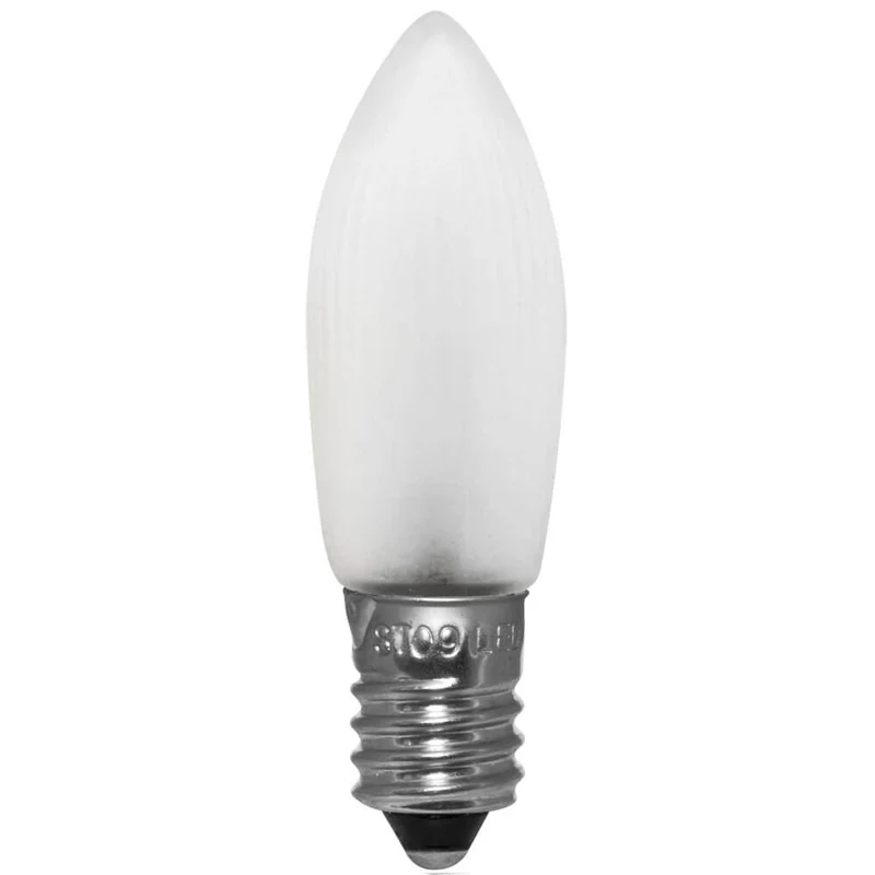 LED-Topkerze, matt, E10/8-34V/0,3W
