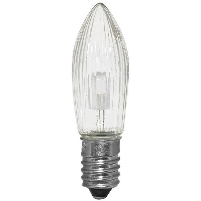 LED-Topkerze, klar, E10 warmweiß