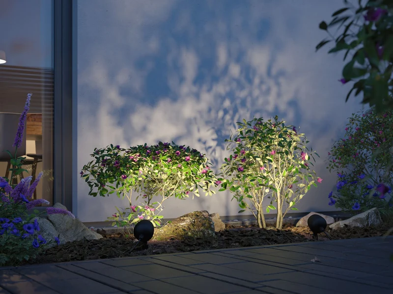 Paulmann Plug & Shine LED Gartenstrahler Kikolo IP65 3000K 7,2W Anthrazit